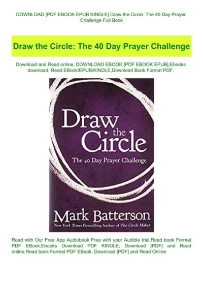 Draw The Circle The Day Prayer Challenge