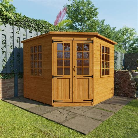 Tiger Sheds Tiger X Ft Shiplap Corner Summer House Wayfair Co Uk