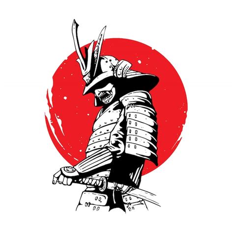 Guerrero Samurai Vector Premium