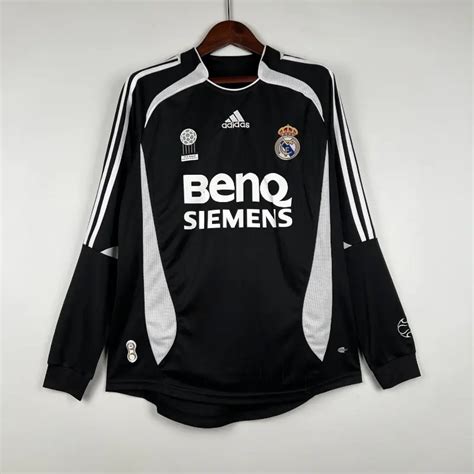 Retro 2006 07 Long Sleeve Real Madrid Third Away Soccer Jersey Yupoo