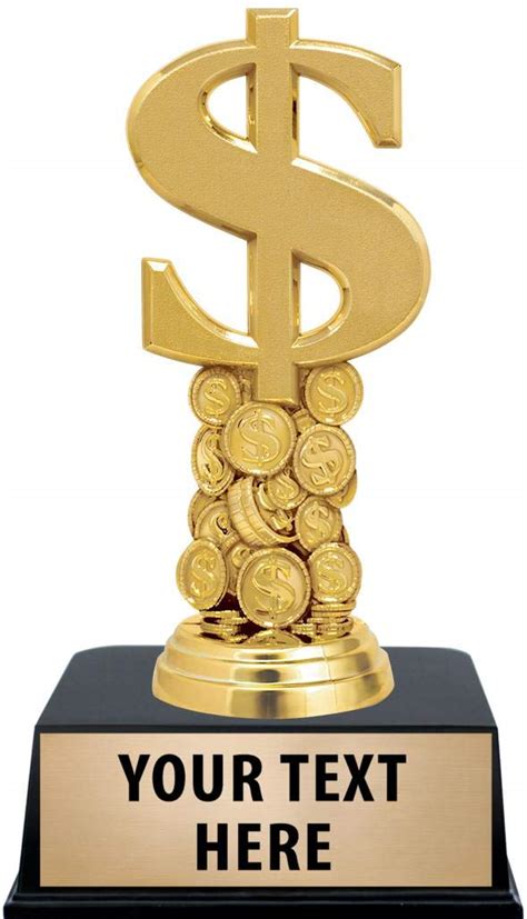 Buy Crown Awards Dollar Sign Trophies With Custom Engraving