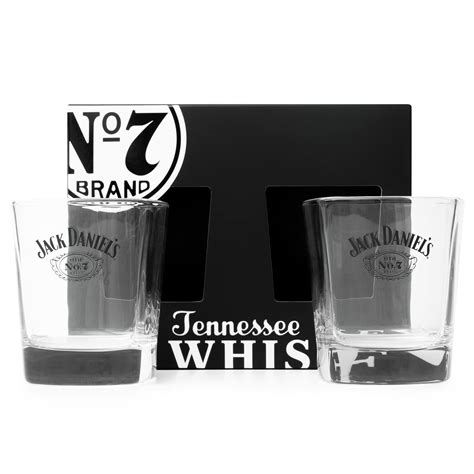 Buy Jack Daniels Whisky Glasses Set Of 2 Official Licensed Jack Daniels Old No 7 Whiskey