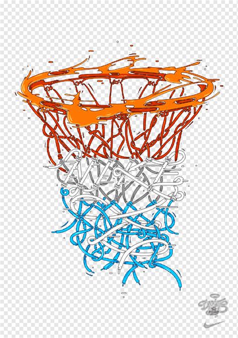 Ilustrasi Ring Basket Mode Desain Fashion Rasa Jaring Bola Basket