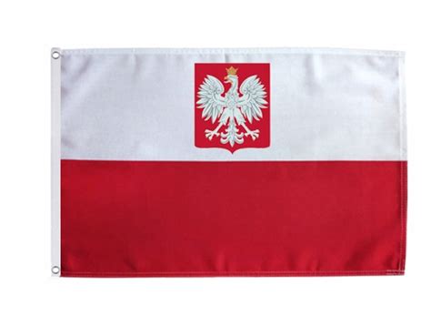 Flaga Polski Godło Bandera 150x90 Polska Wytrzymała na maszt MOCNA