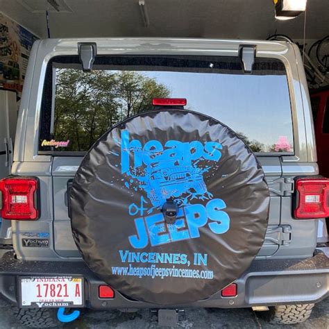 2025 Jeep Wrangler Spare Tire Cover With Camera Hole John H Groves