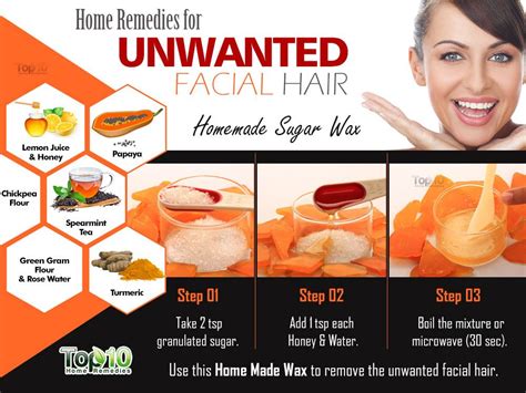 Home Remedies For Unwanted Facial Hair Top 10 Home Remedies