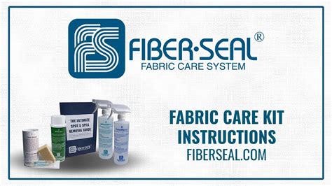 Fiber Seal Fabric Care Kit Instructions Youtube