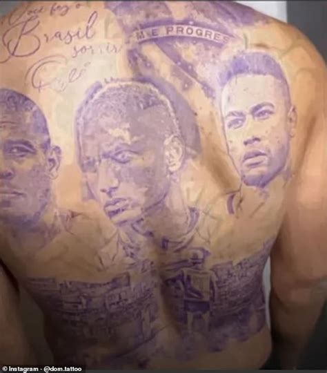 Richarlison Faz Tatuagem Nas Costas Ao Lado De Neymar E Ronaldo Ap S