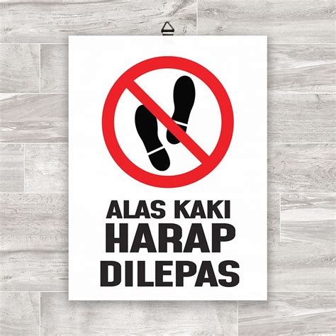 Jual Stiker Alas Kaki Harap Dilepas Hiasan Dinding Pajangan