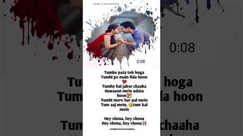 Tumhe Pata Toh Hoga Tumhi Pe Main Fida Whatsapp Status Fullscreen