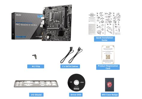 Msi Pro B660m E Ddr4 Motherboard