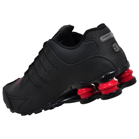 Tênis Nike Shox nz 4 molas preto e vermelho Fwstoree