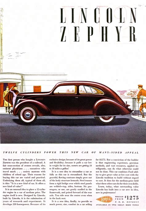 Lincoln Zephyr V Two Door Sedan Alden Jewell Flickr