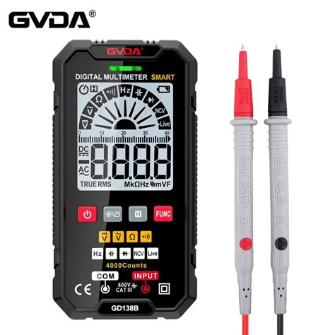 GVDA Multim Tre Intelligent Plage Automatique Testeur De Tension Voltm