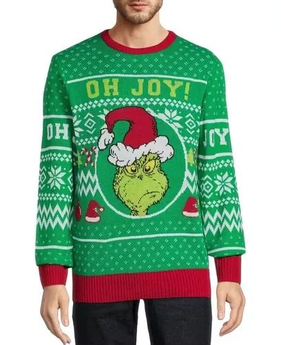 Sweater Navideño Dr Seuss Grinch Cuotas Sin Interés