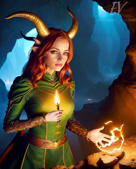 Dnd Tiefling By Ephemeral Visions On Deviantart