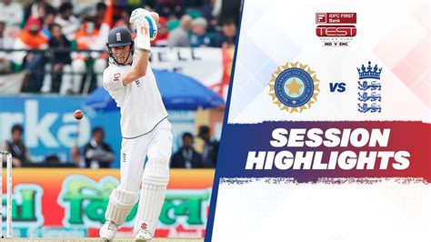 Watch India Vs England 5th Test Day 1 1st Session Highlights