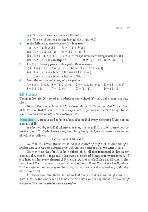 Ncert Book Class 11 Maths Chapter 1 Sets Pdf Aglasem