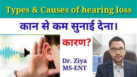 कान से कम सुनाई देना। Causes Of Hearing Loss Healing Loss Hearing