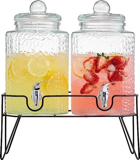 Amazon Style Setter Beverage Dispenser W Stand Set Of