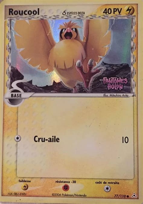 Roucool Ex Fant Mes Holon Carte Pokemon