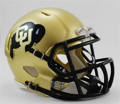 University Of Colorado Football Helmets Mini Footballs Mini