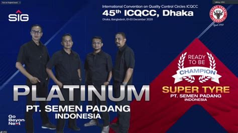 Ikuti Icqcc Bangladesh Tim Inovasi Semen Padang Raih Platinum