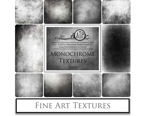 10 Fine Art Textures Monochrome Set 6