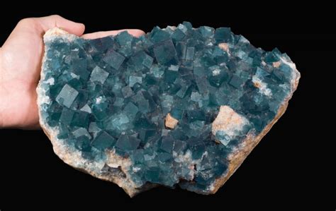 Very Large Blue Fluorite Plate Classic Locale Blanchard Mine