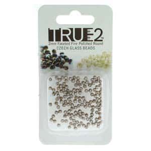 Tr True Mm Firepolished Pastel Light Brown Beadhouse