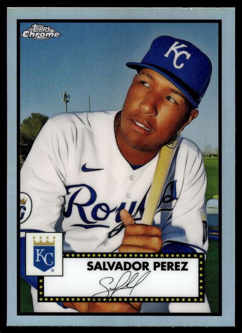 Topps Chrome Platinum Anniversary Salvador Perez Refractor Ebay