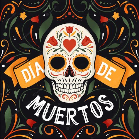 Premium Vector Hand Drawn Dia De Muertos Lettering