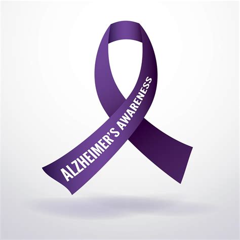 Alzheimer's Disease Awareness Ribbon 1518359 Vector Art at Vecteezy