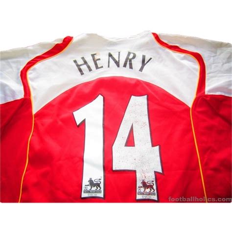 2004 05 Arsenal Home Shirt Henry 14