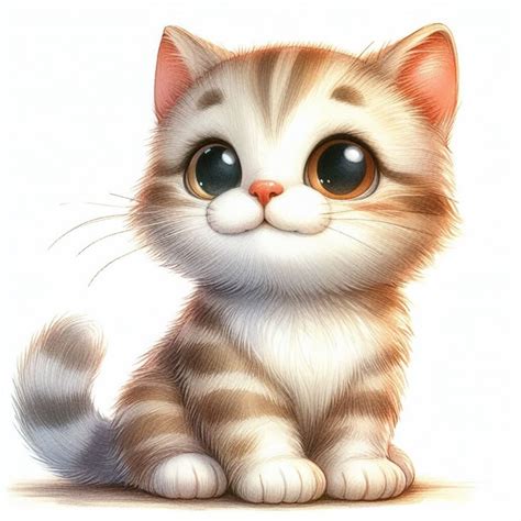 Cute Cat. Nursery Decor & Kids Room Wall Art | Милые котики, Котята ...