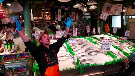 Flying Fish Seattle Pike Place Market 4k Youtube