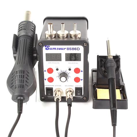 D Smd Bga Rework Soldering Desoldering Station Digital In Hot Air Blower Heat Gun Solder