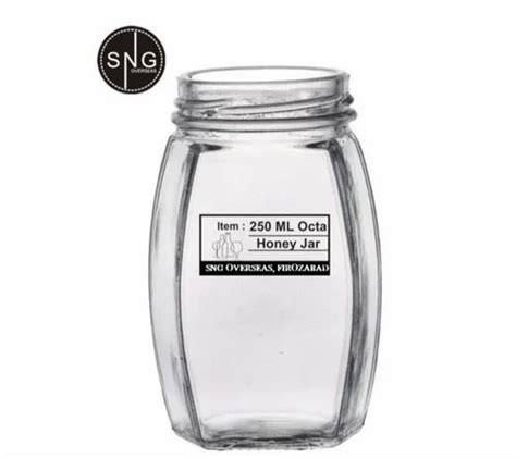 250 Ml Octagonal Glass Jar For Pickel Storage At Rs 7 70 Piece In