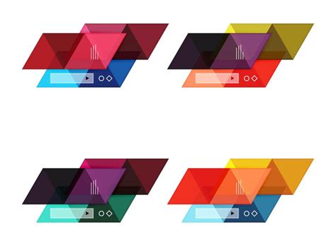 Premium Vector Blank Triangle Infographic Backgrounds