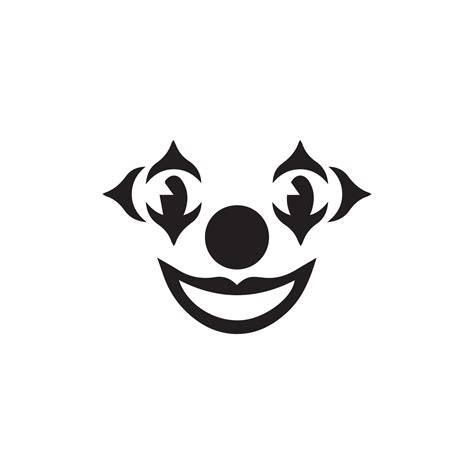 clown face silhouette logo man smiling 20620017 Vector Art at Vecteezy