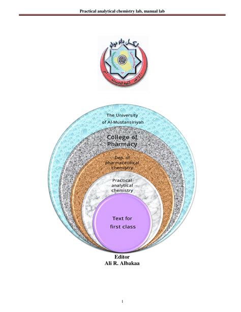 (PDF) Practical analytical chemistry lab, manual lab