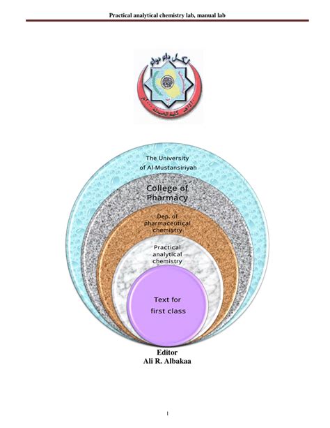 (PDF) Practical analytical chemistry lab, manual lab