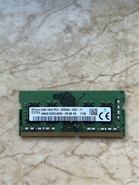 Купить Пам'ять Hynix 8Gb PC4-3200AA DDR4 (HMAA1GS6CJR6N-XN), цена 1000 ...