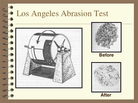 Los Angeles Abrasion Test Procedure Apparatus Significance