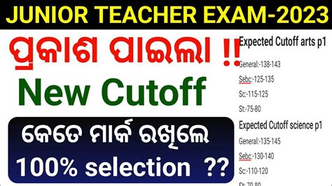 Jt Exam Merit List Jt Result Date Jt Exam Cut Off Junior