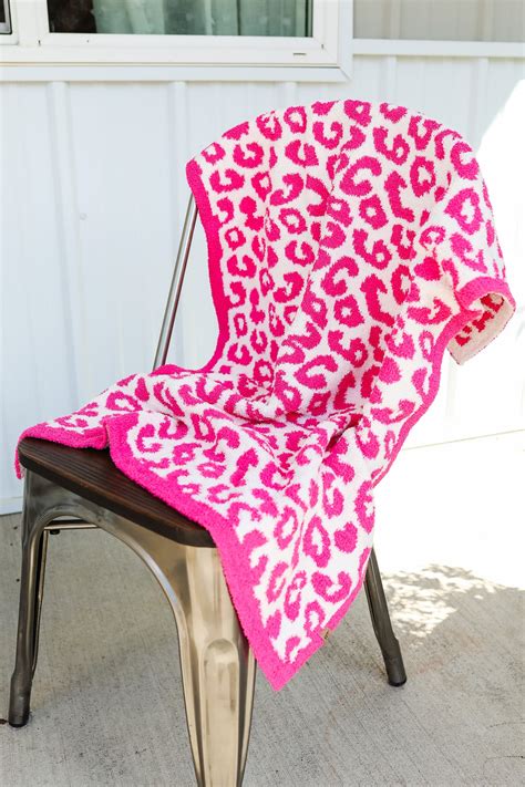 Leopard Comfy Luxe Kids Blanket Fuchsia Aiden And Oak