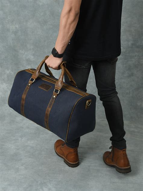 Blue Lagoon Canvas Duffle Bag | Men's Canvas Duffle Bag — Classy ...