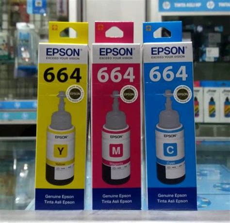 Tinta Epson 664 C, M, Y ( warna )