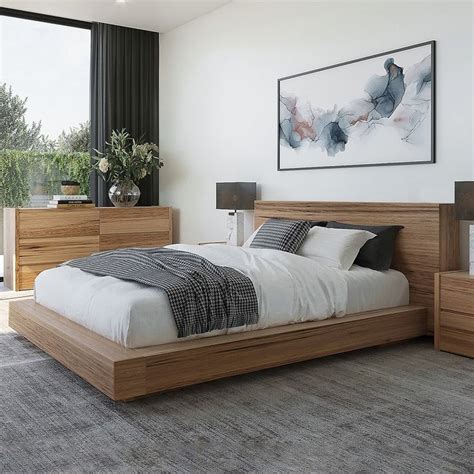 Avalon Super King Bed Frame W Timber Bedhead Forty Winks In