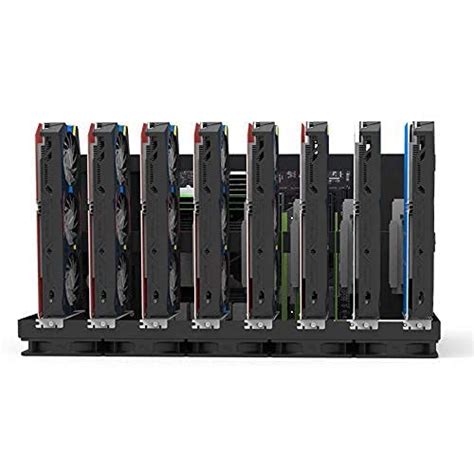 6/8 GPU Mining Rig Frame, Steel Open Air Mining Rig Case Miner Mining ...